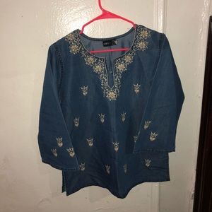 Jean blouse